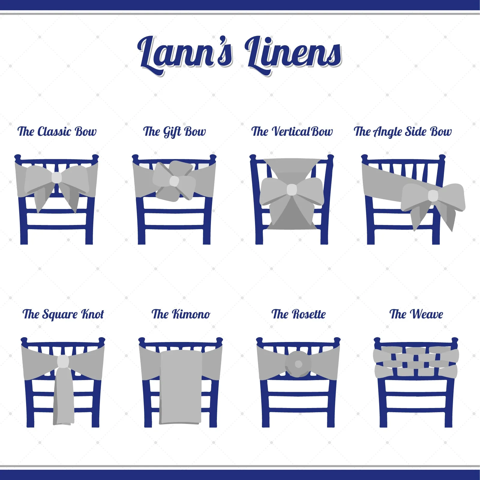 100-Pack Organza Chair Cover Sashes by Lann's Linens