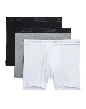 2xist Men's Cotton 3-Pack Boxer Brief 020304