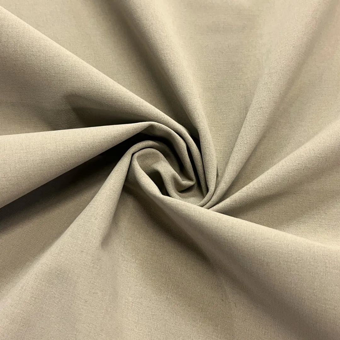 3-Layer Waterproof Breathable Polyester Fabric with Stretch - Khaki (Sold per Yard)