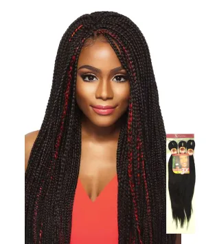 5 PACK OFFER X-PRESSION PRE-STRETCHED BRAIDS 3X 52" 1B