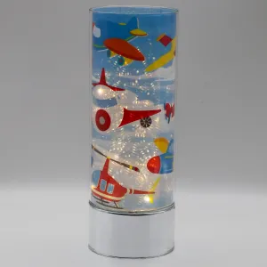 Airplanes Buzzing Insert and Sparkle Glass™ Accent Bundle