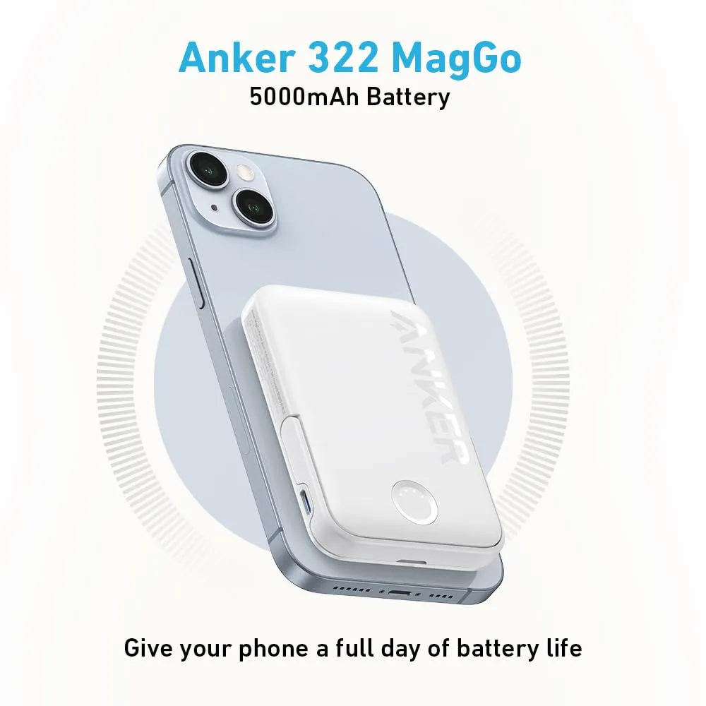 Anker 322 MagGo Battery PowerCore 5K Magnetic Wireless