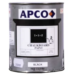 Apco Chalkboard Paint Black 1L