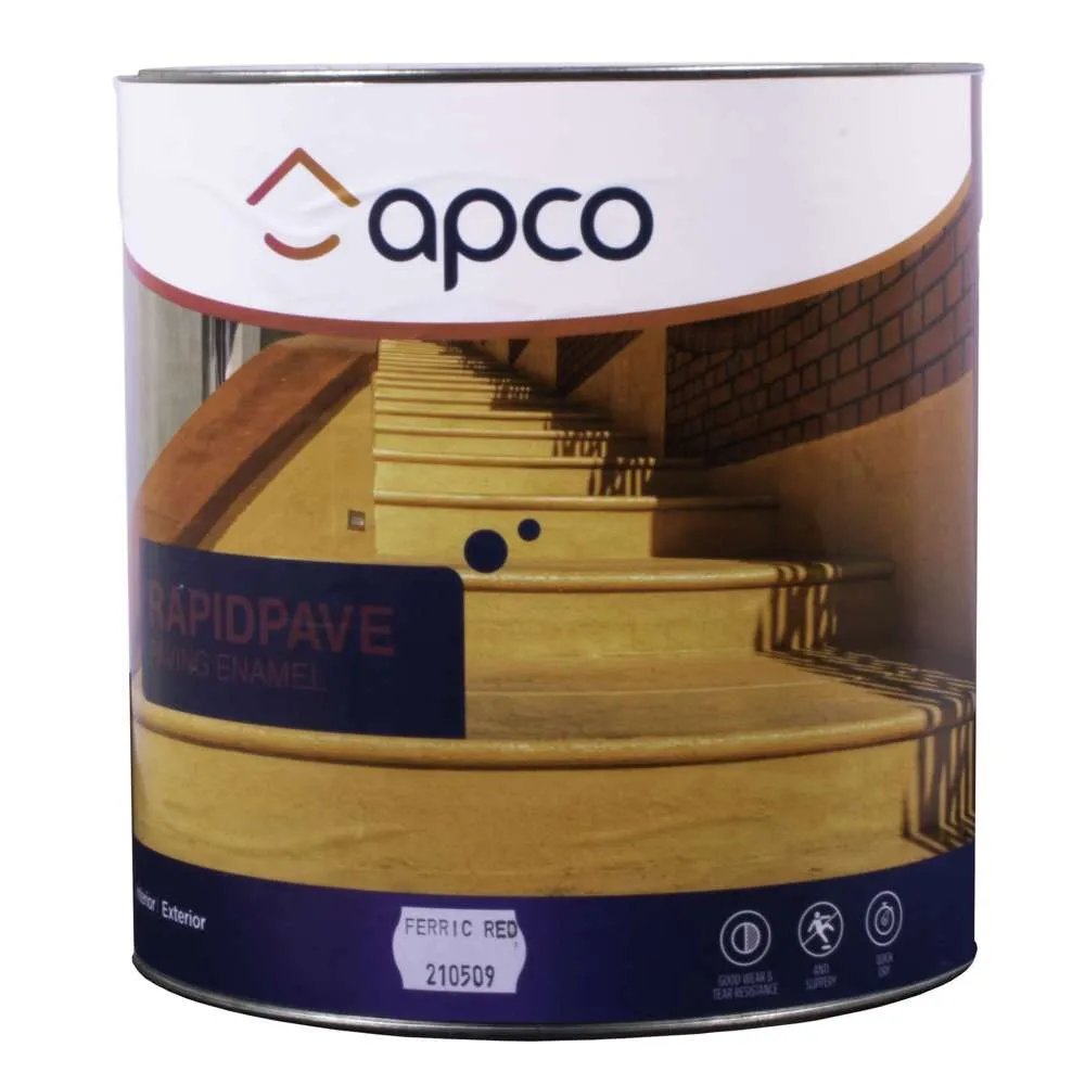 Apco RapidPave Matt Enamel Ferric Red 4L