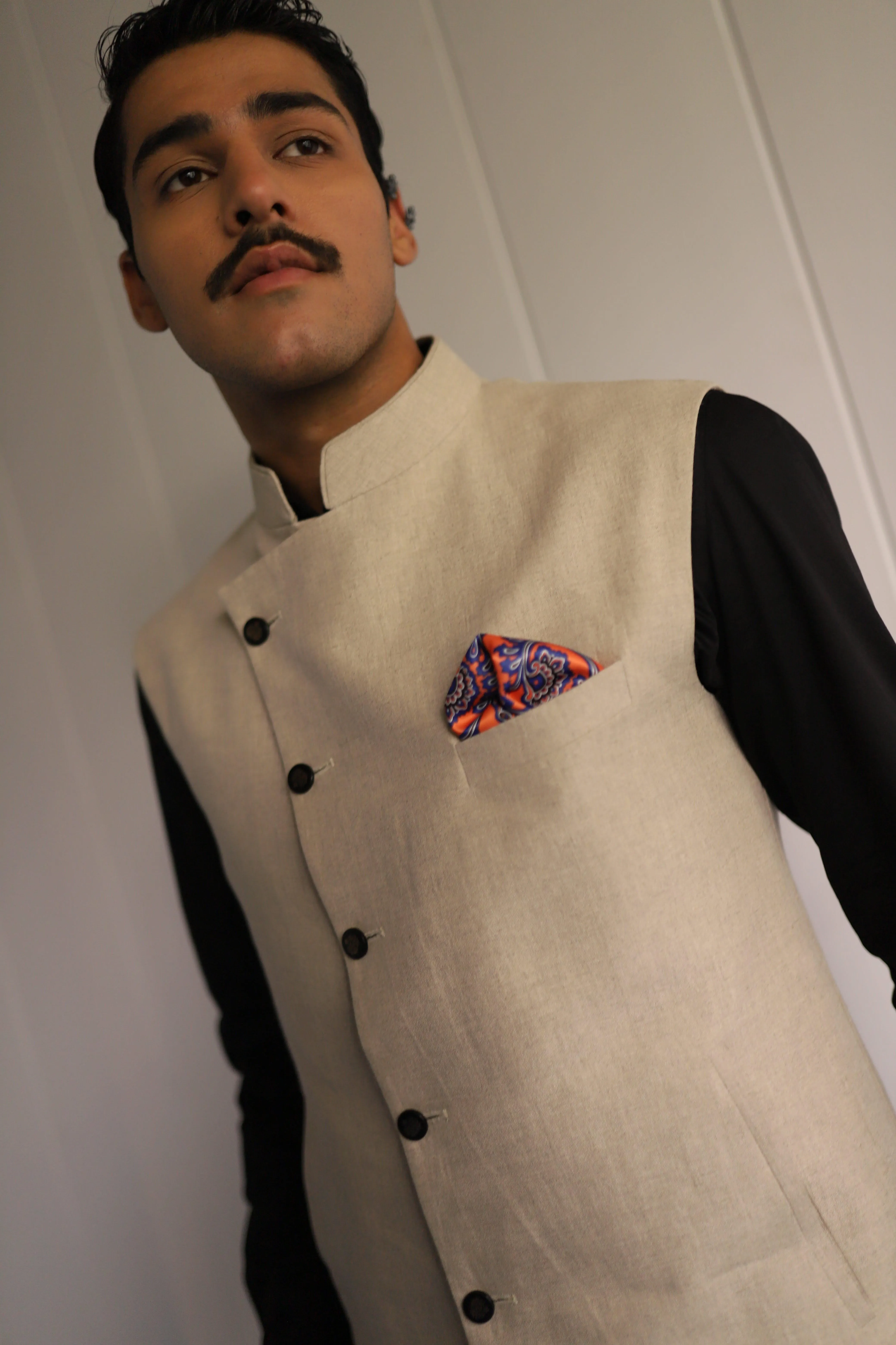 BEIGE BLISS NEHRU JACKET