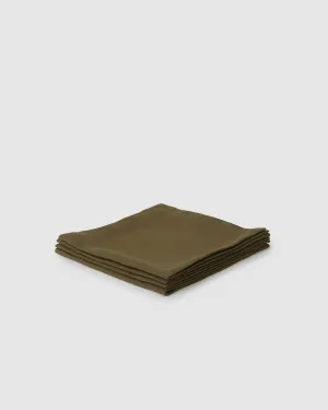 Berkeley Linen Table Napkins  (Set of 4) - Moss