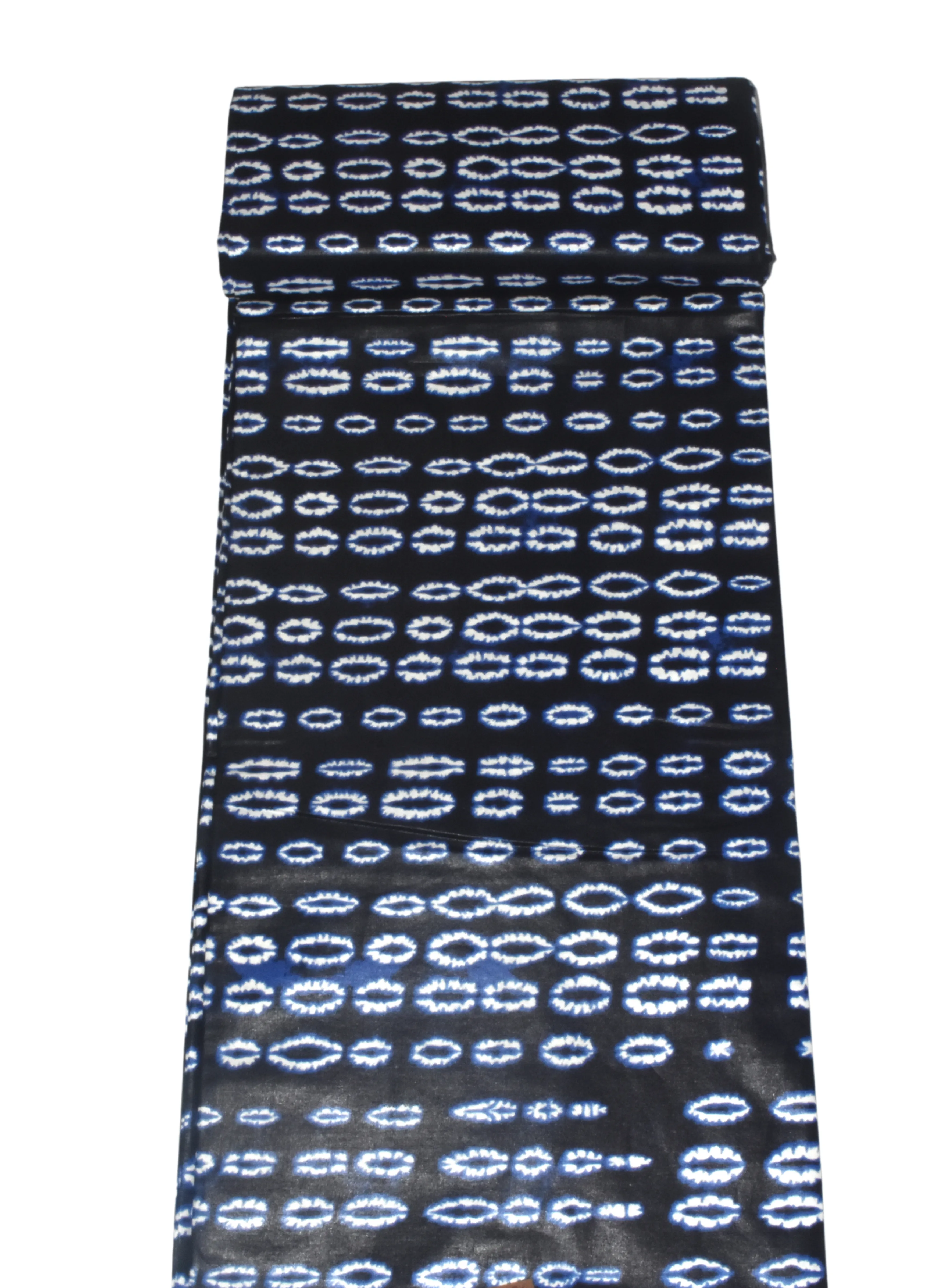 Black, White and Blue African Print - CA279