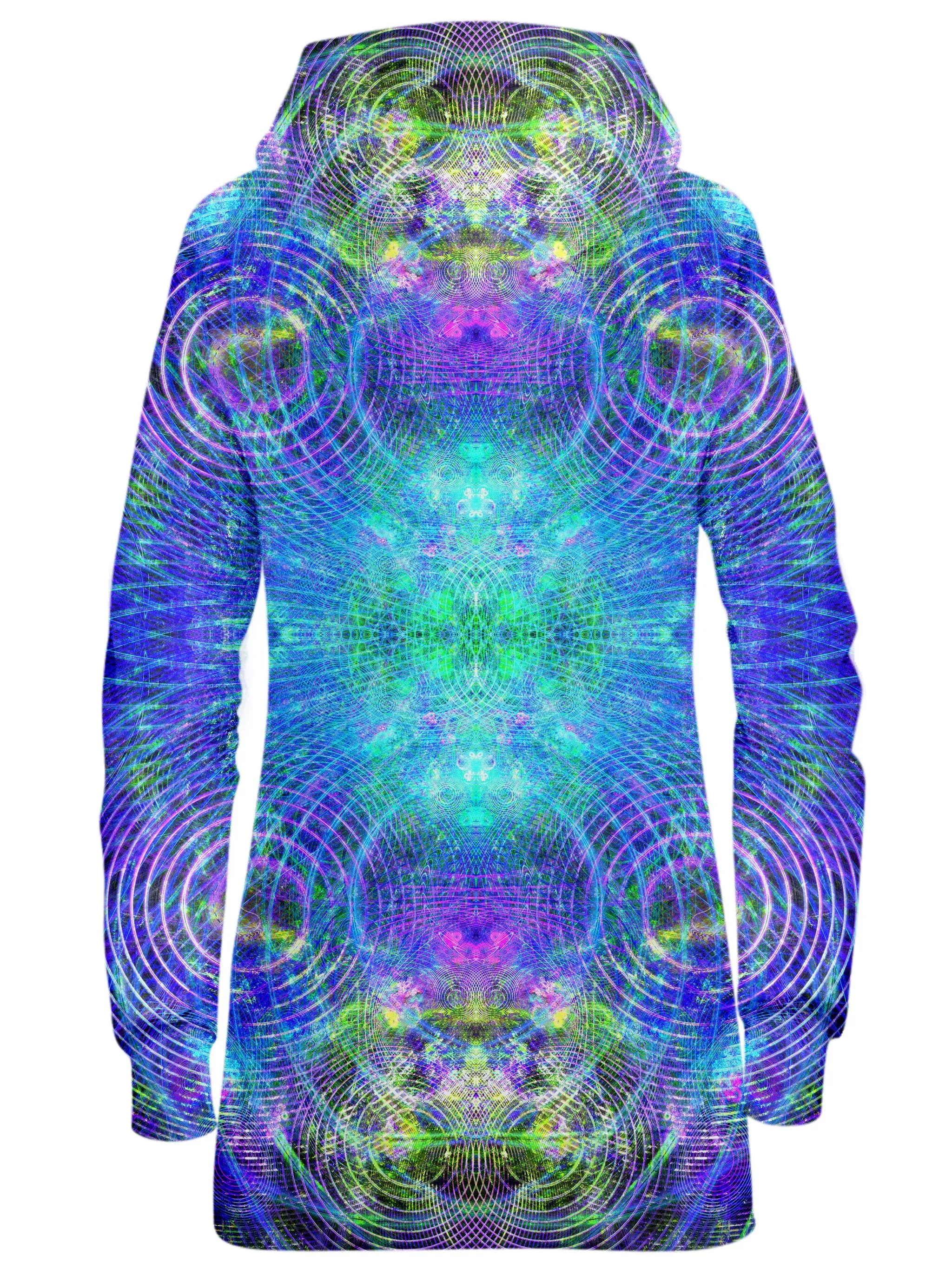 Blue Psycho Cosmos Hoodie Dress