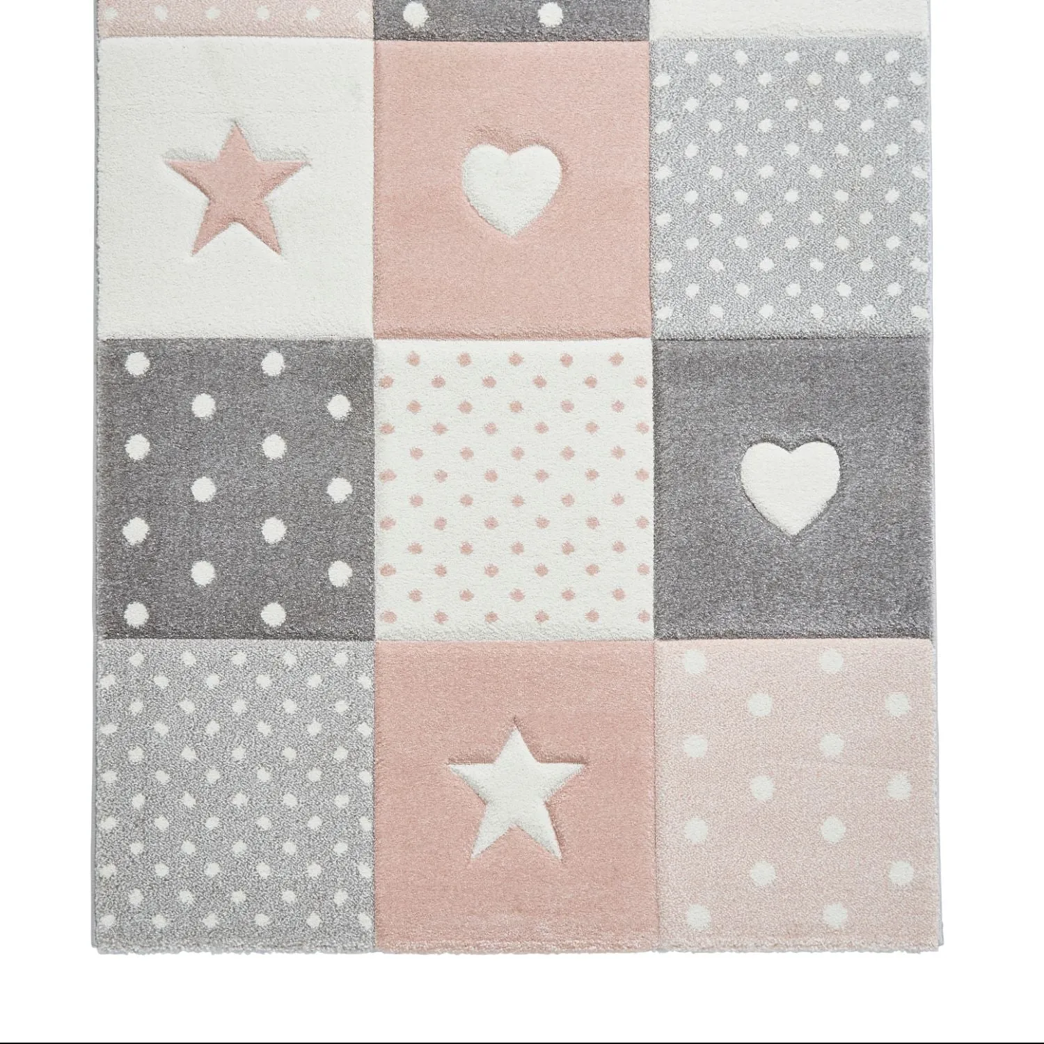 Brooklyn Pink Patchwork 20339 Kids Rug