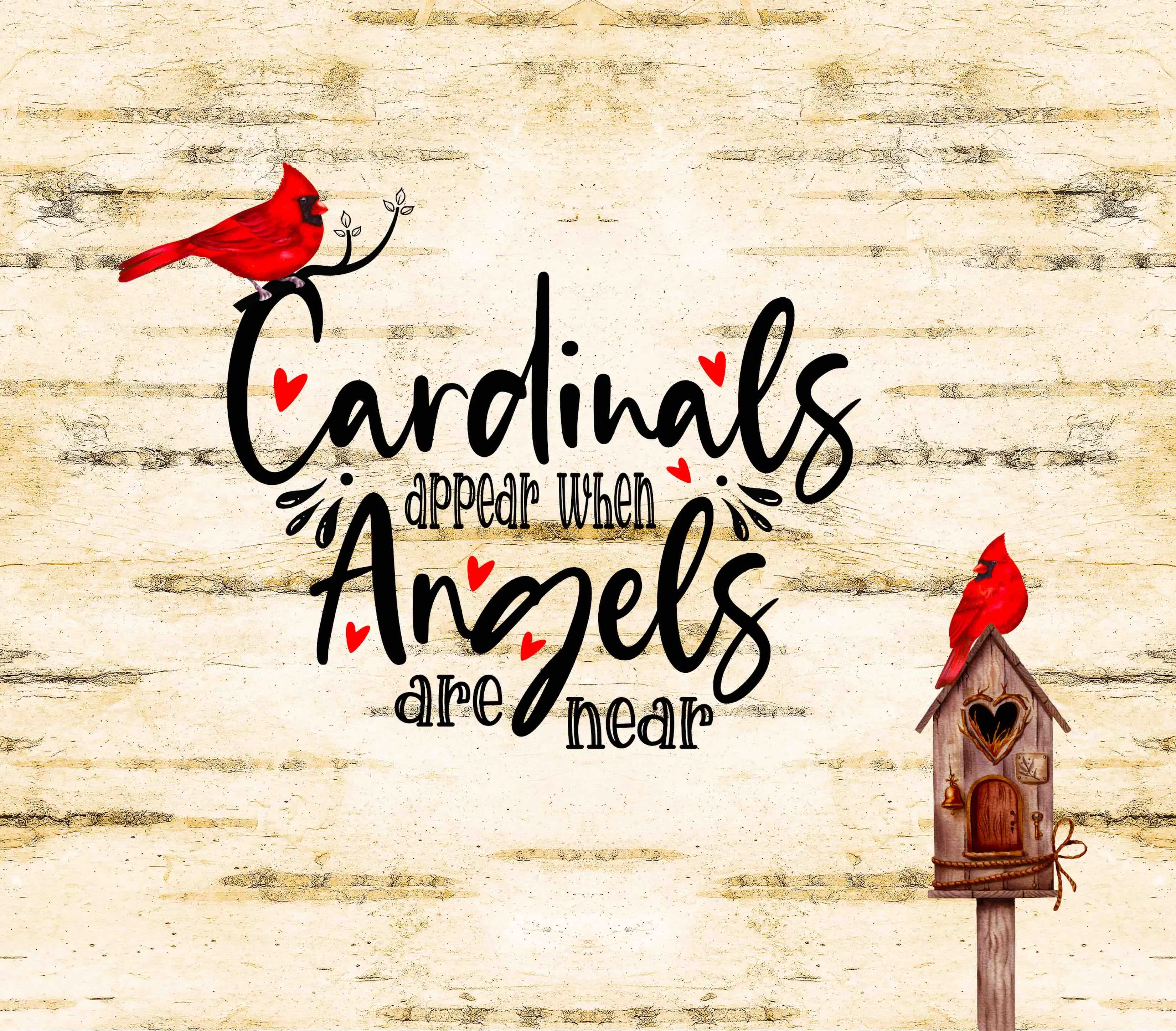 Cardinals Appear Bundle- Sparkle Glass™ Accent Light and Cardinals Appear Decorative Insert