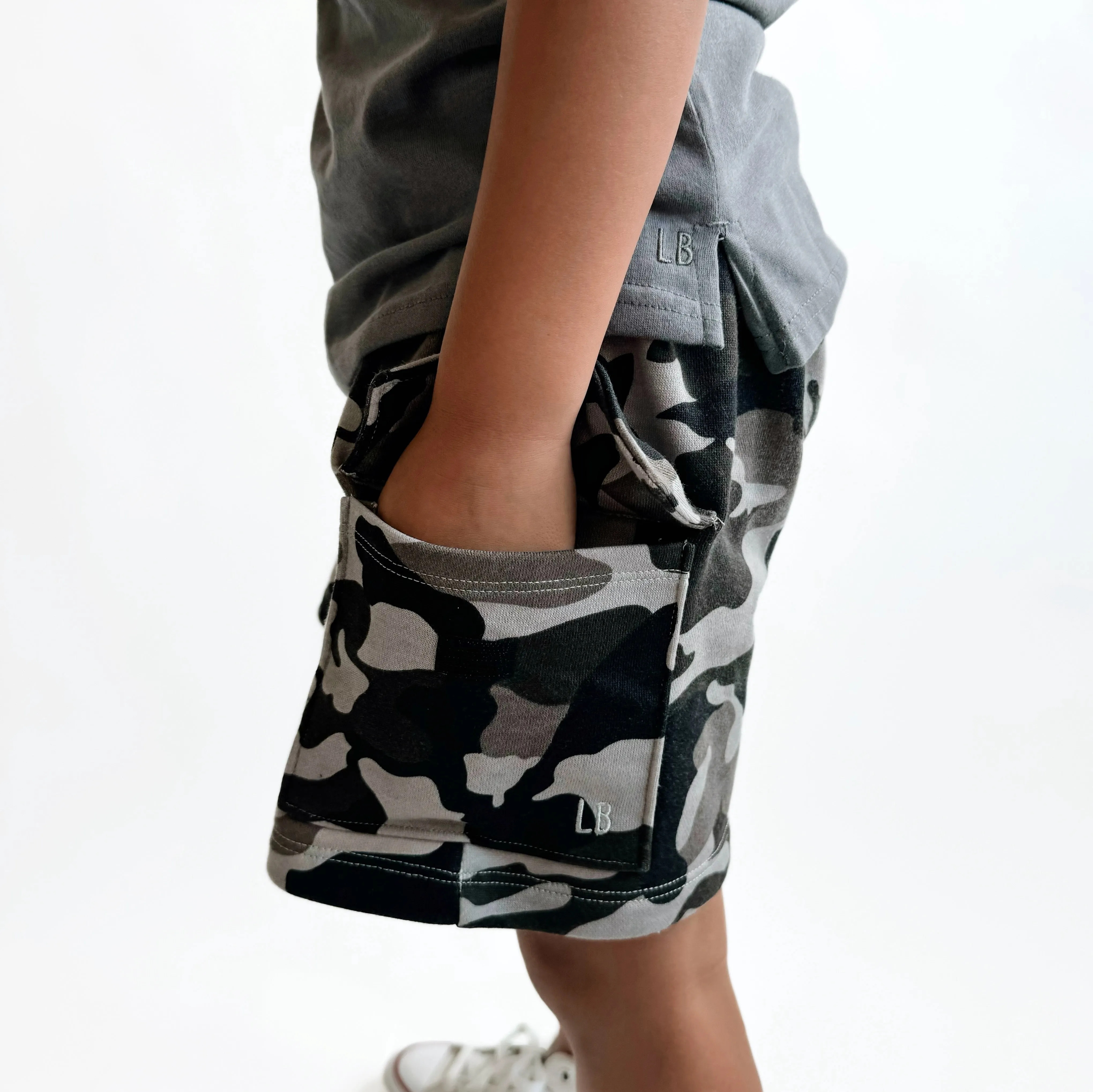 Cargo Sweatshort - Camo