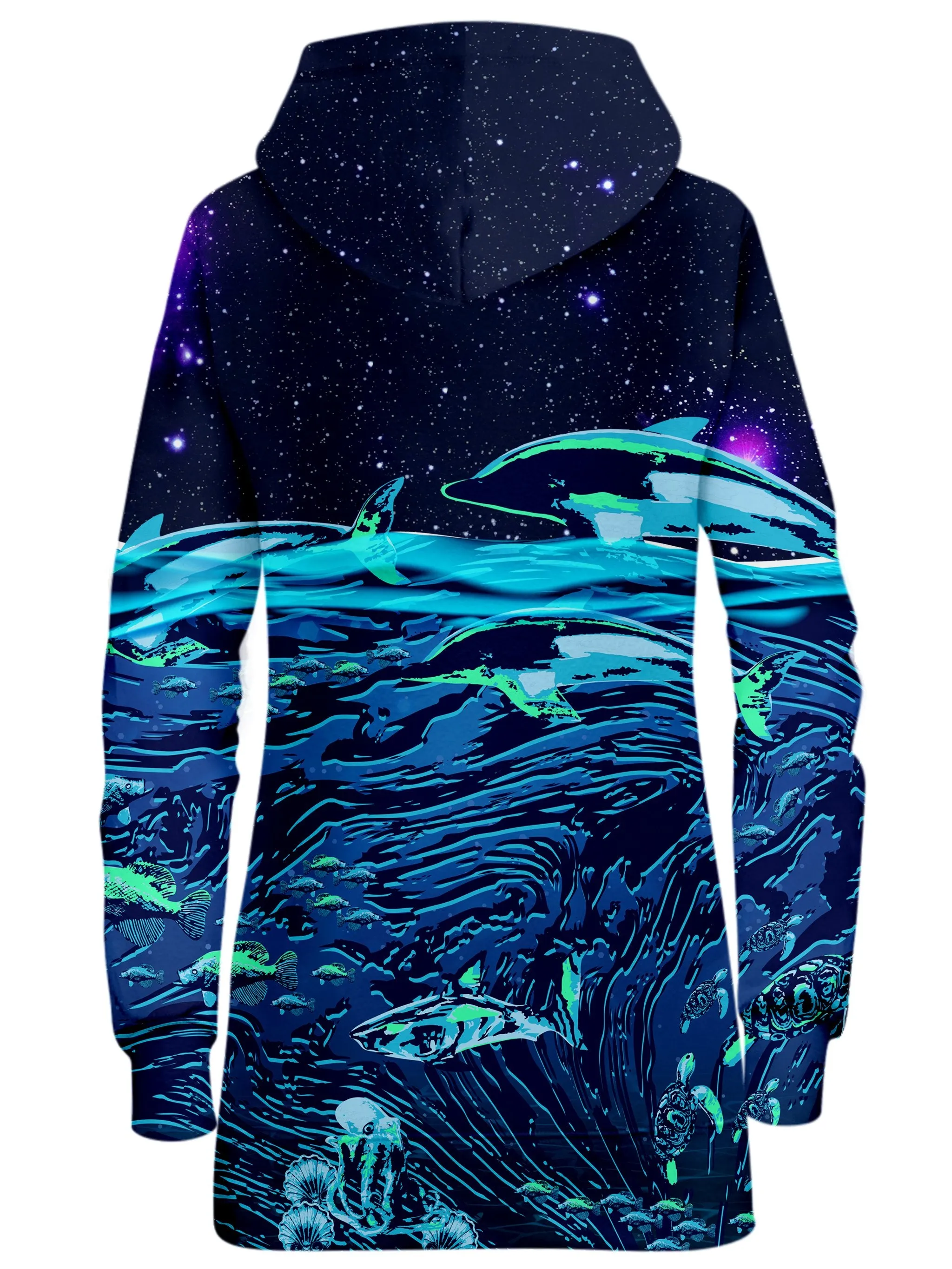 Celestial Seascape Hoodie Dress