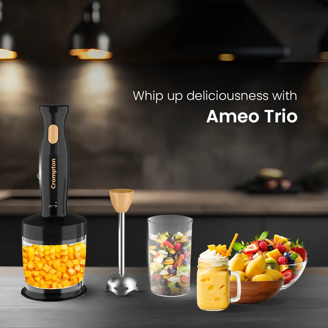 Crompton Ameo Trio – Hand blender  Chopper  whisker