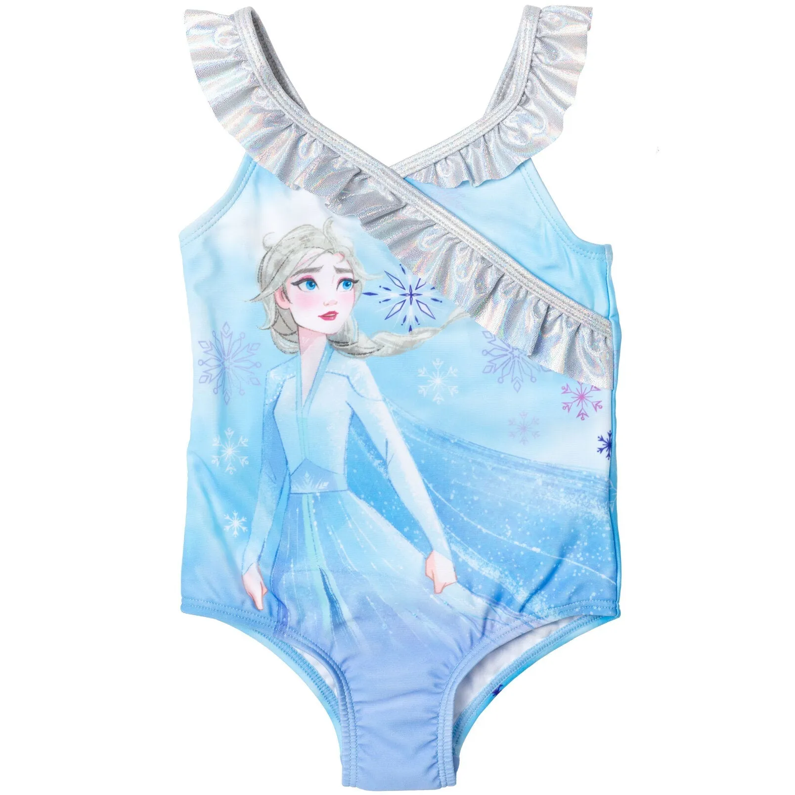 Disney Frozen Queen Elsa UPF 50  One Piece Bathing Suit