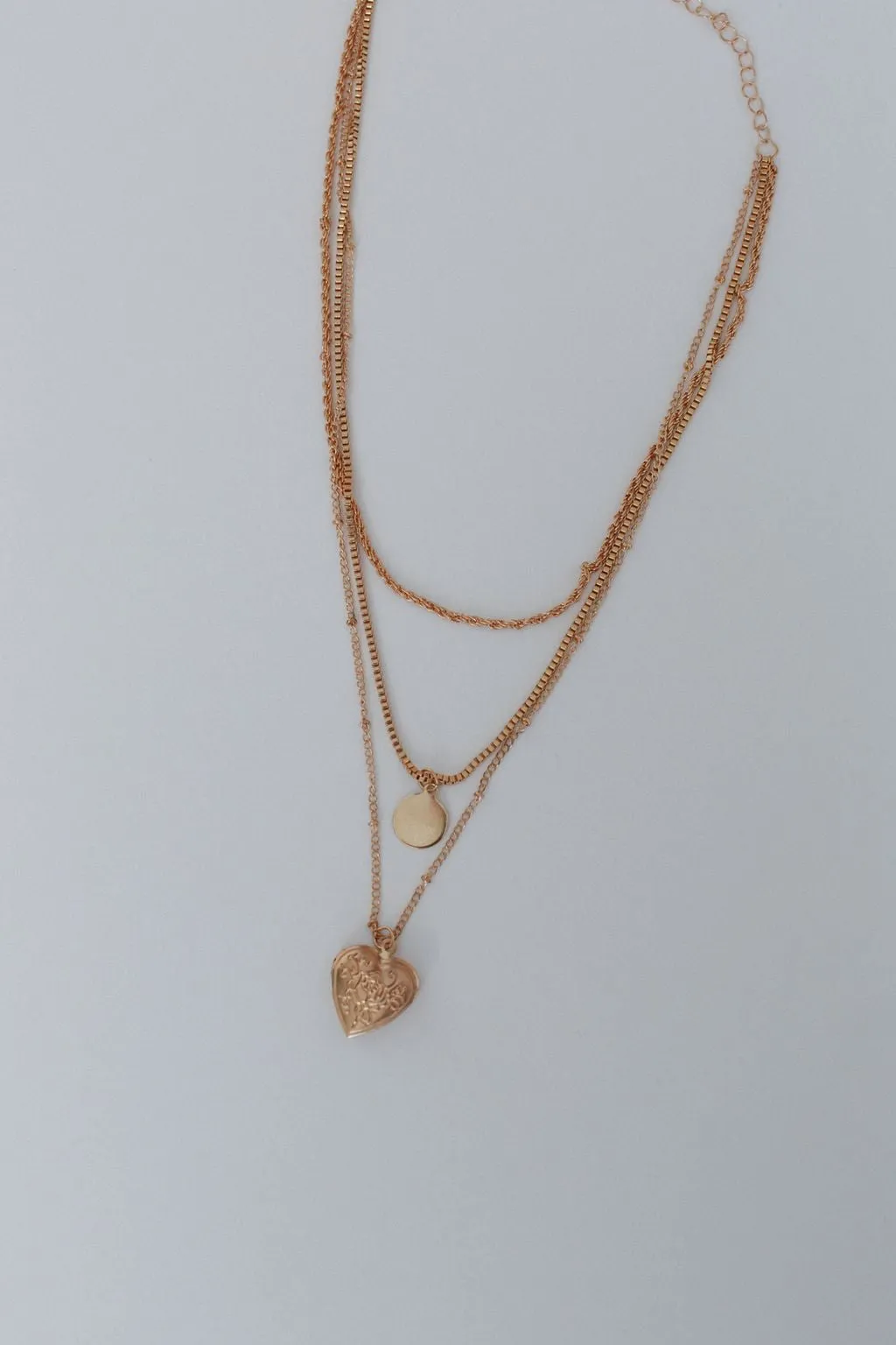 Eternal Love Locket Necklace - Gold