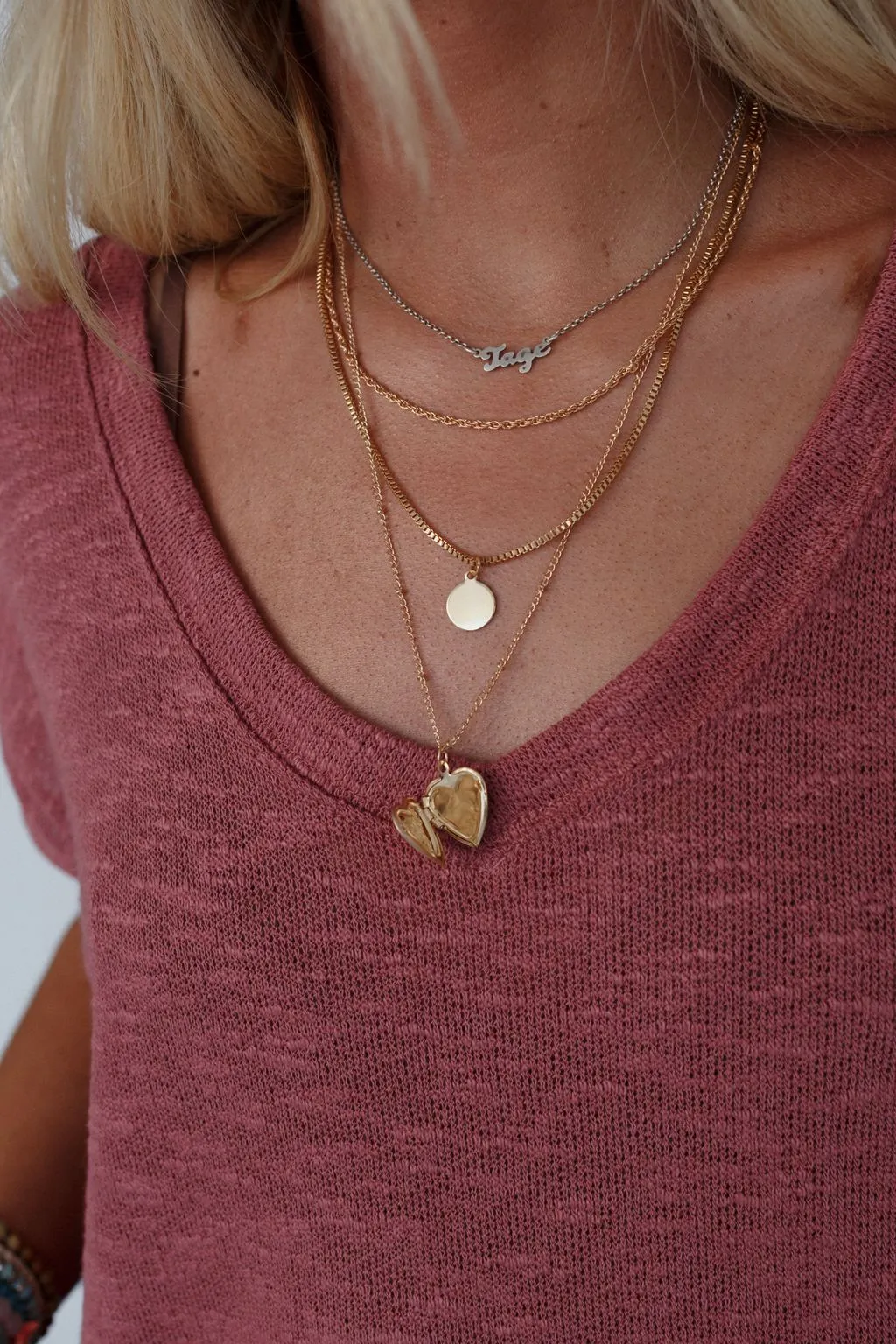 Eternal Love Locket Necklace - Gold