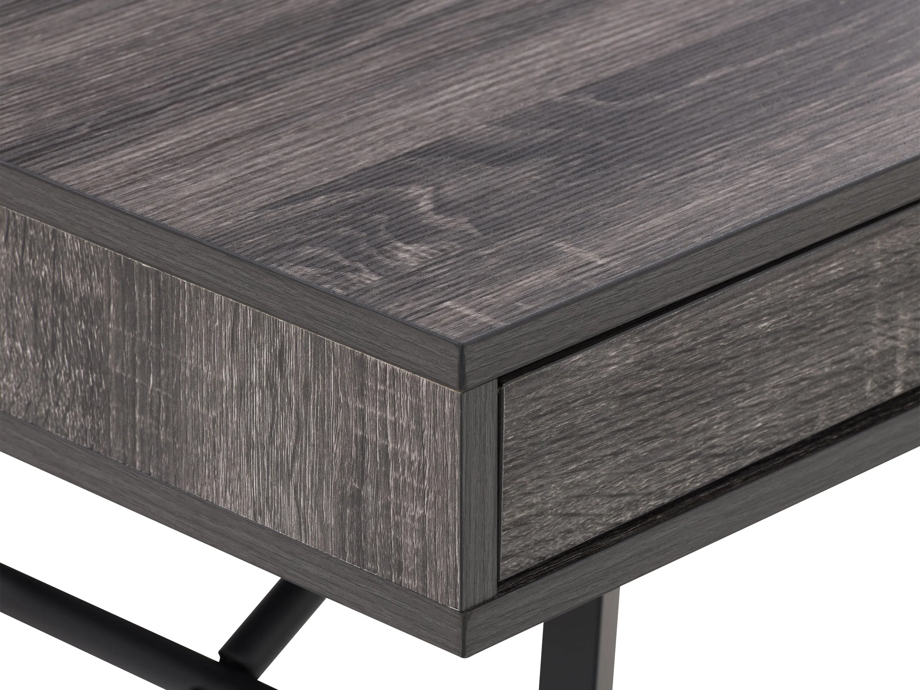 Grey Natural Wood Desk