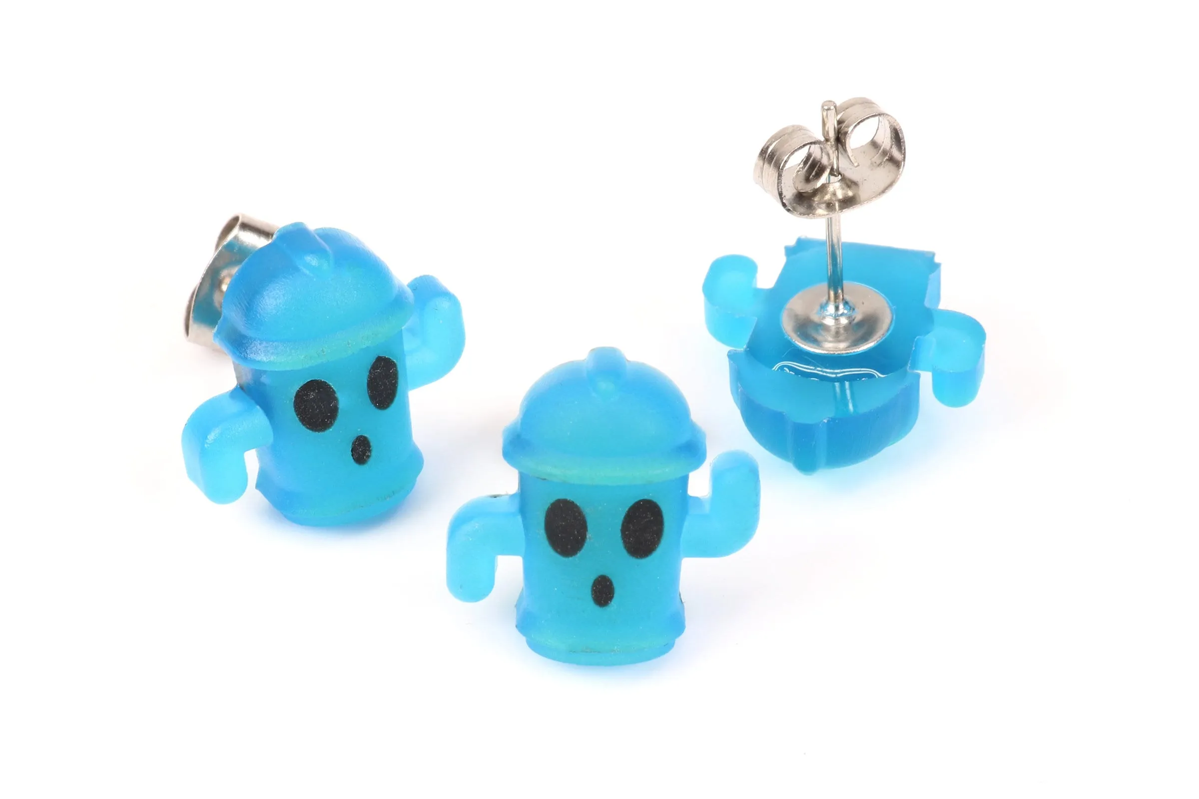 Gyroid Glow in the Dark Earrings - Animal Crossing  New Horizons