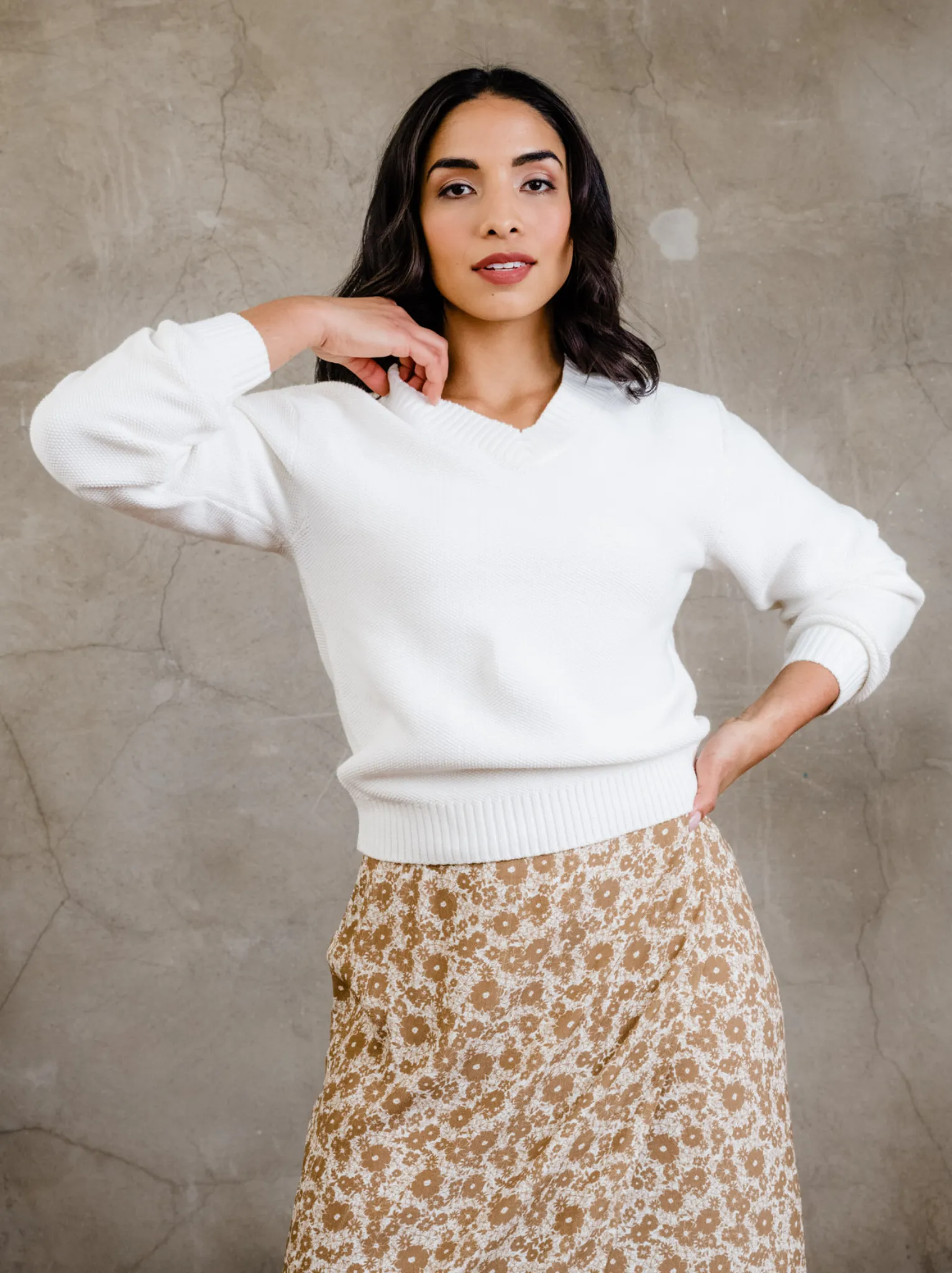 Haven Seed Stitch Sweater