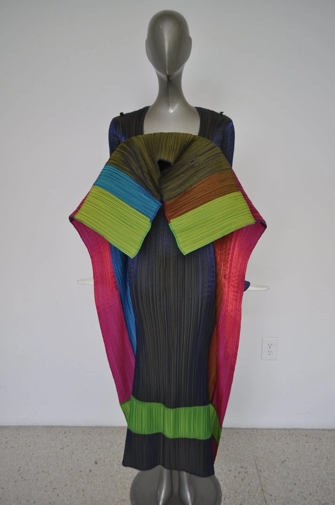 Issey Miyake avant garde pleated dress East meets West