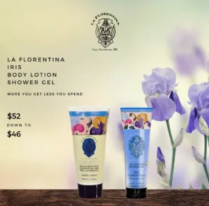 La Florentina Iris Body Lotion and Shower Gel Bundle