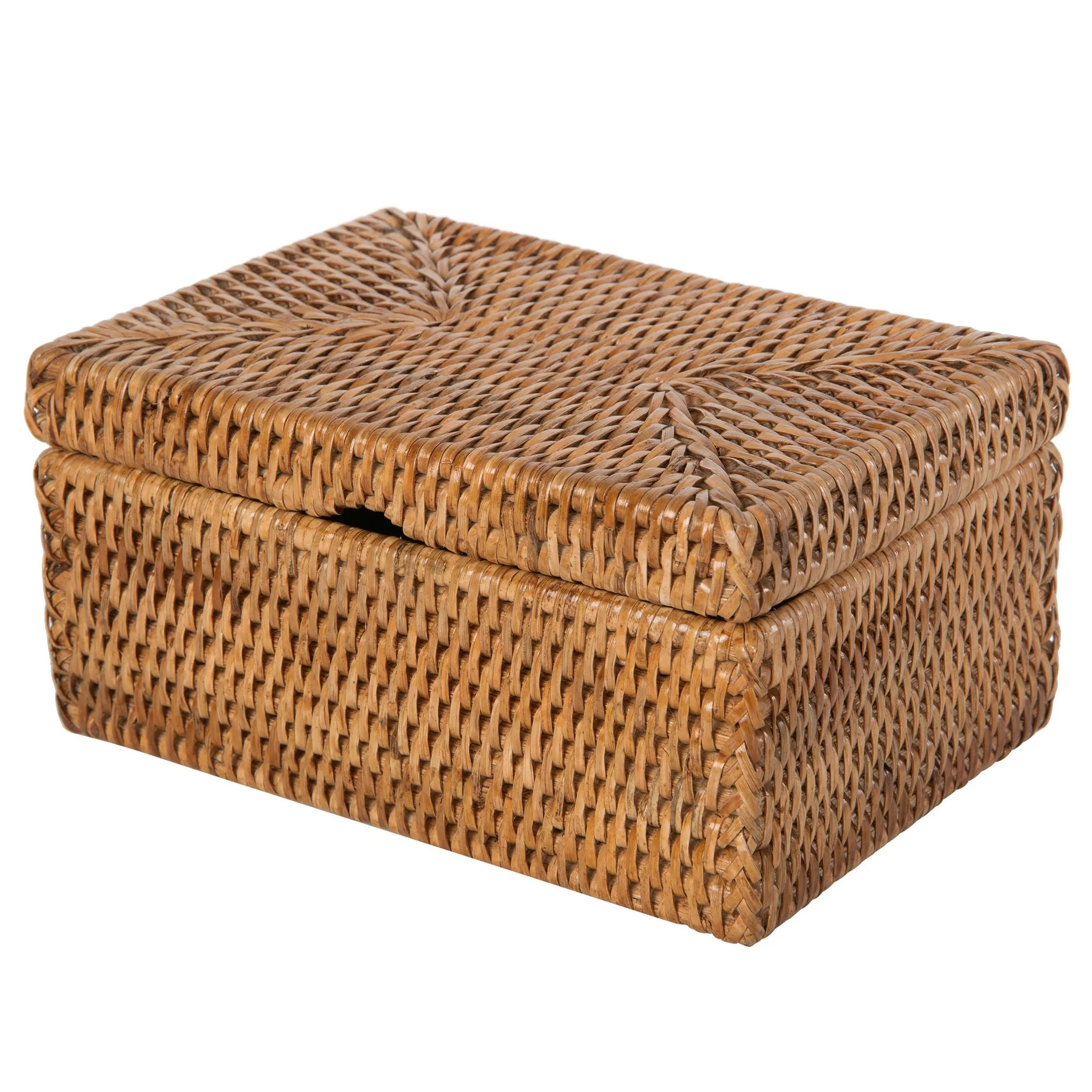 La Jolla Rattan Storage Box for Wet Wipes, Jewelery and More