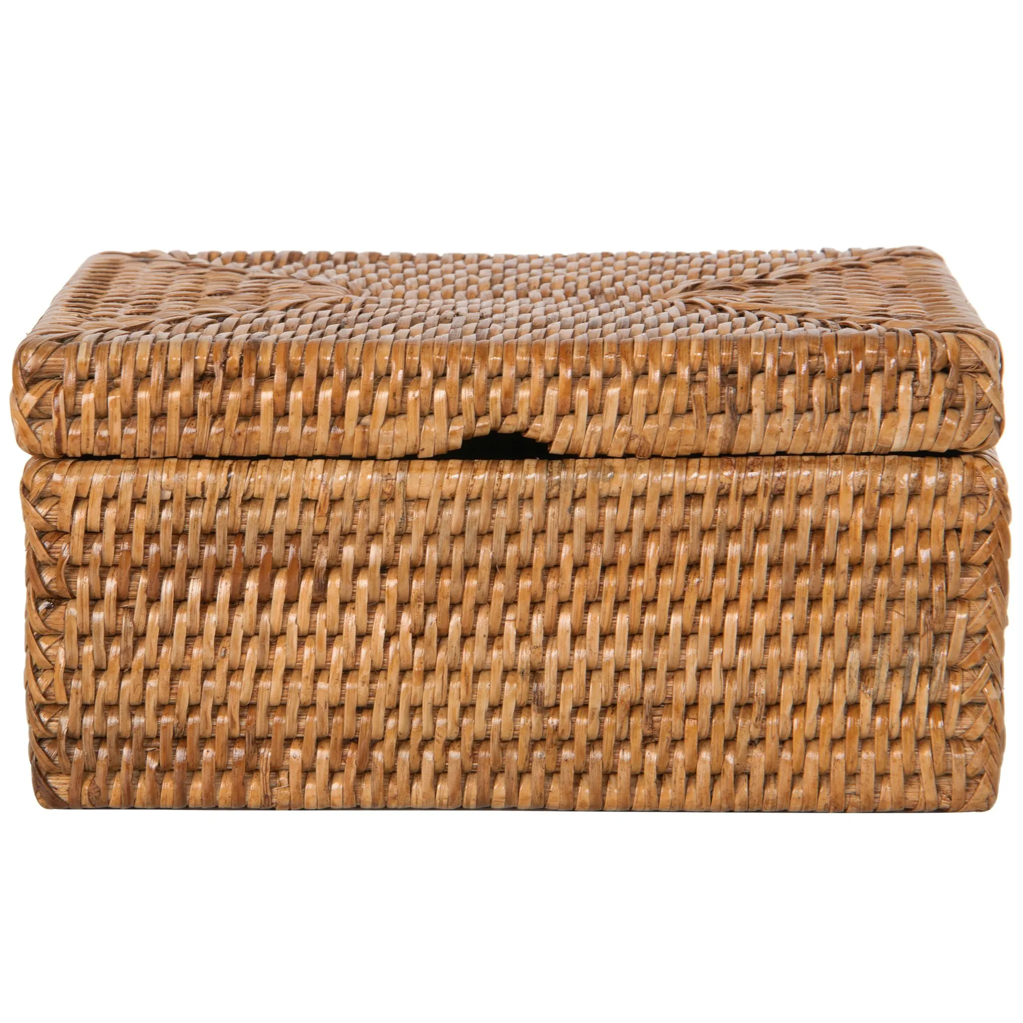 La Jolla Rattan Storage Box for Wet Wipes, Jewelery and More