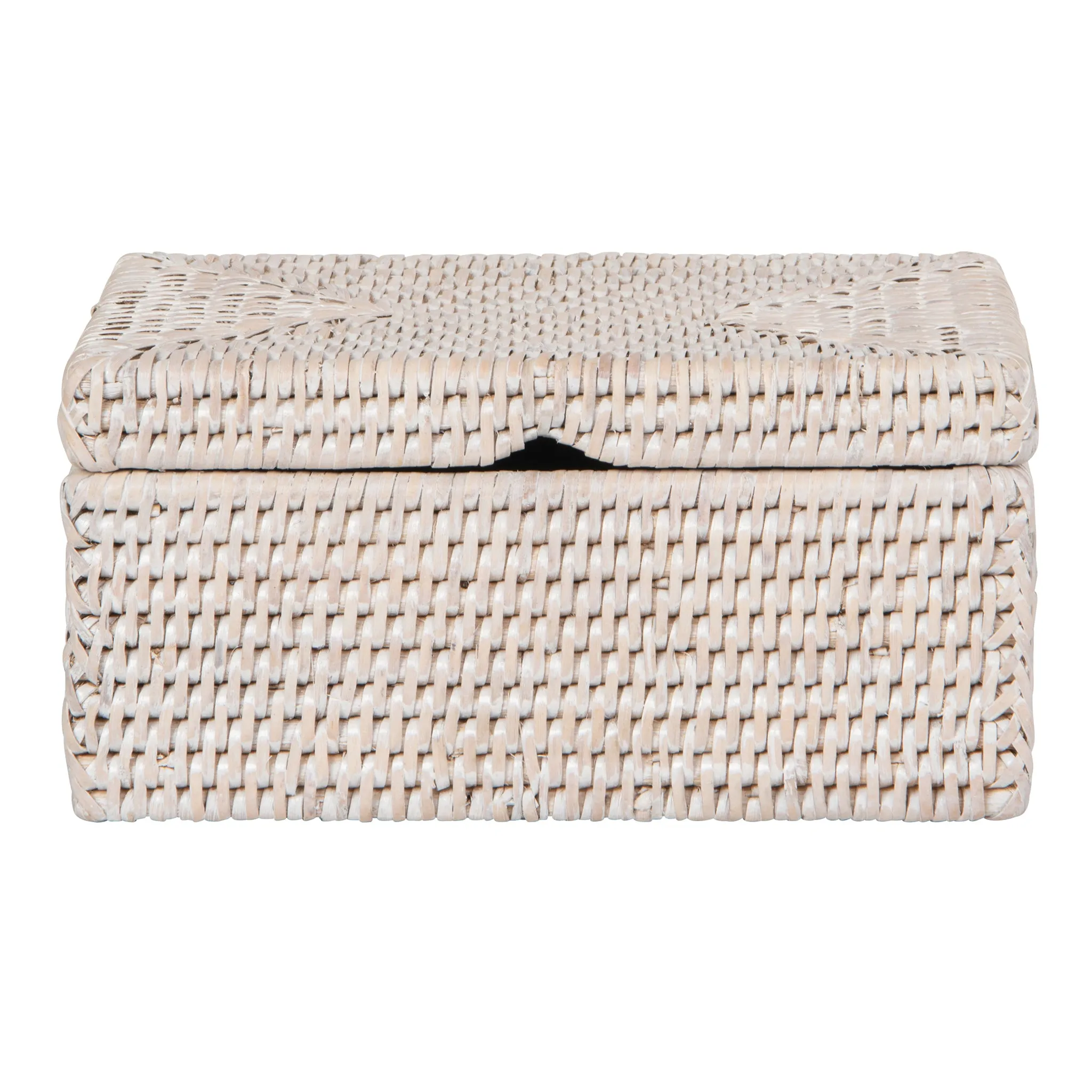 La Jolla Rattan Storage Box for Wet Wipes, Jewelery and More