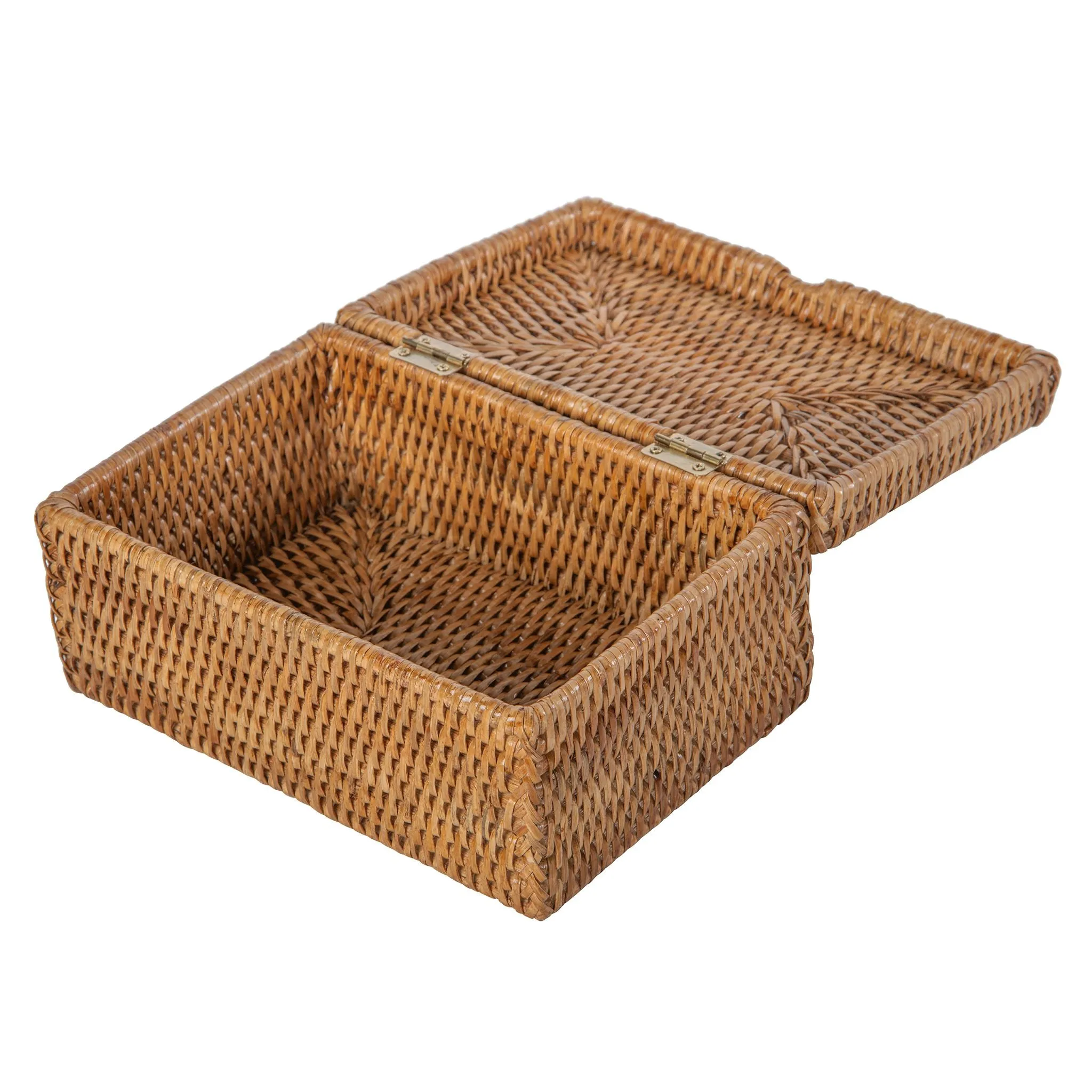 La Jolla Rattan Storage Box for Wet Wipes, Jewelery and More