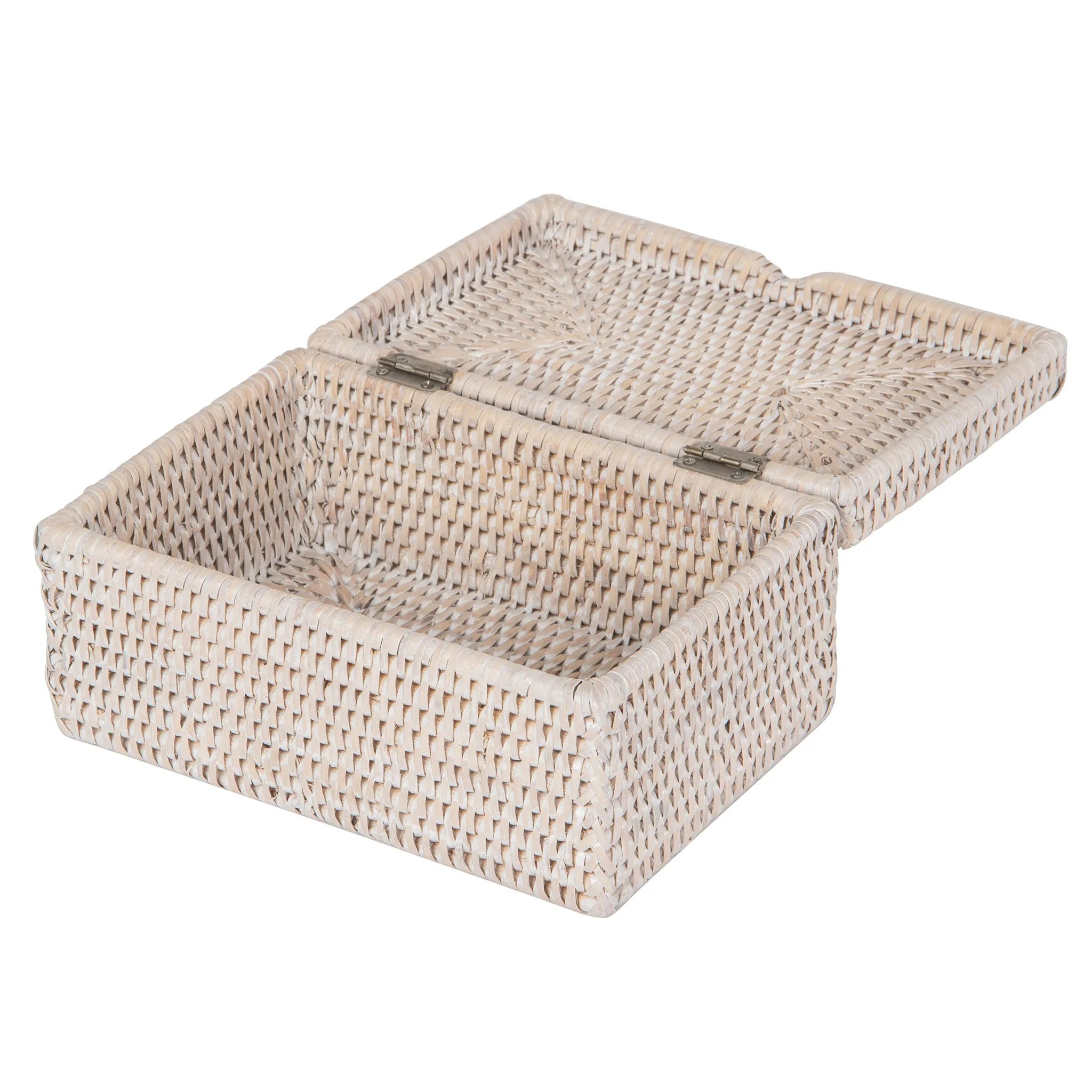 La Jolla Rattan Storage Box for Wet Wipes, Jewelery and More