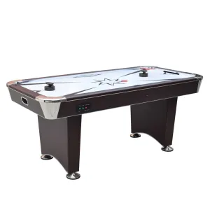 Midtown II 6-ft Air Hockey Table with LED Scoring - Dark Cherry Finish