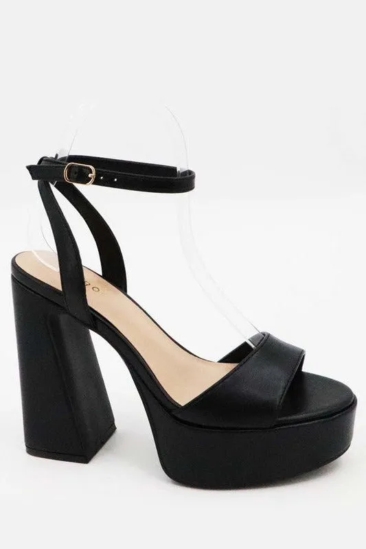 One Band Platform Heel