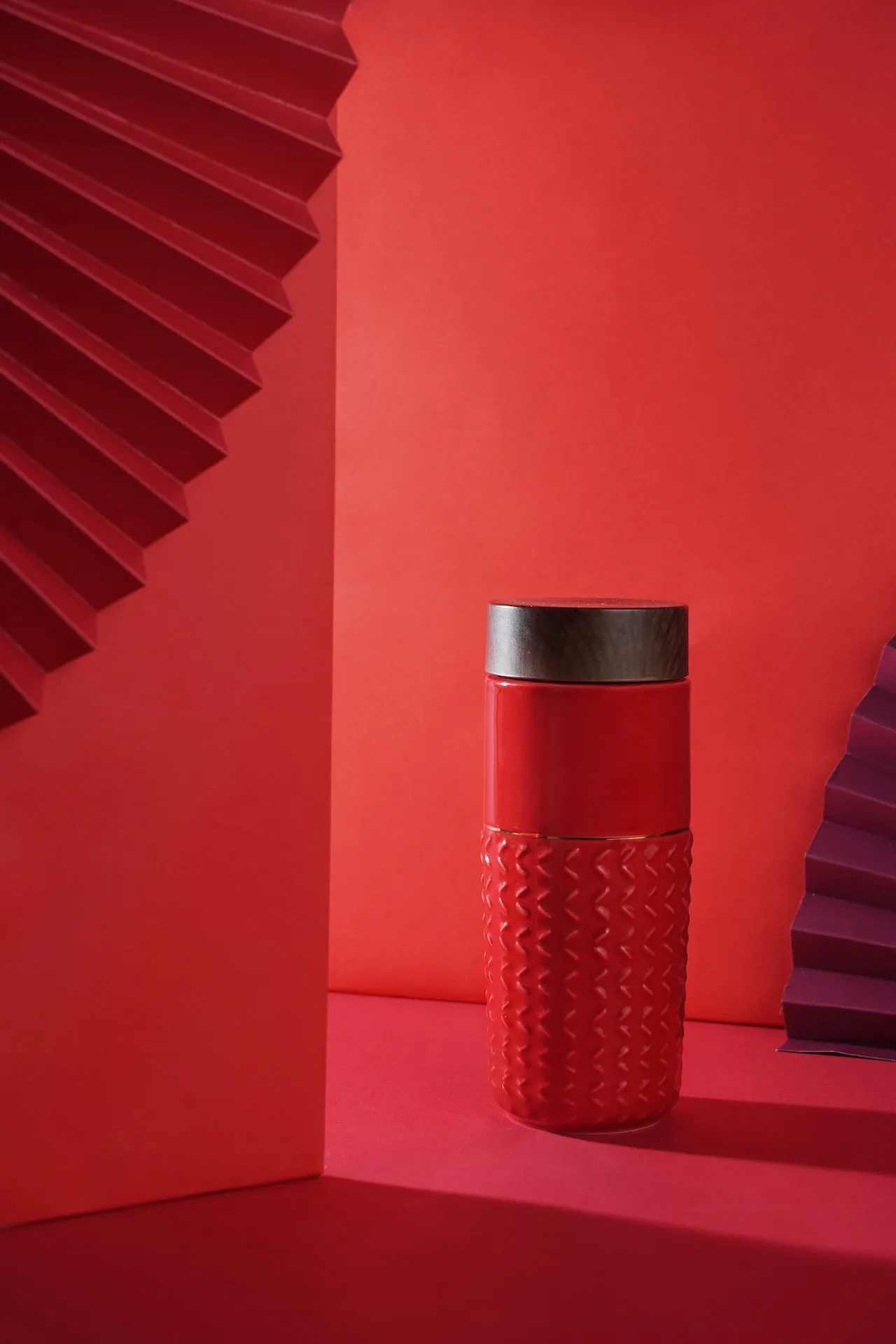 One-O-One / Free Soaring Gold Line Ceramic Tumbler