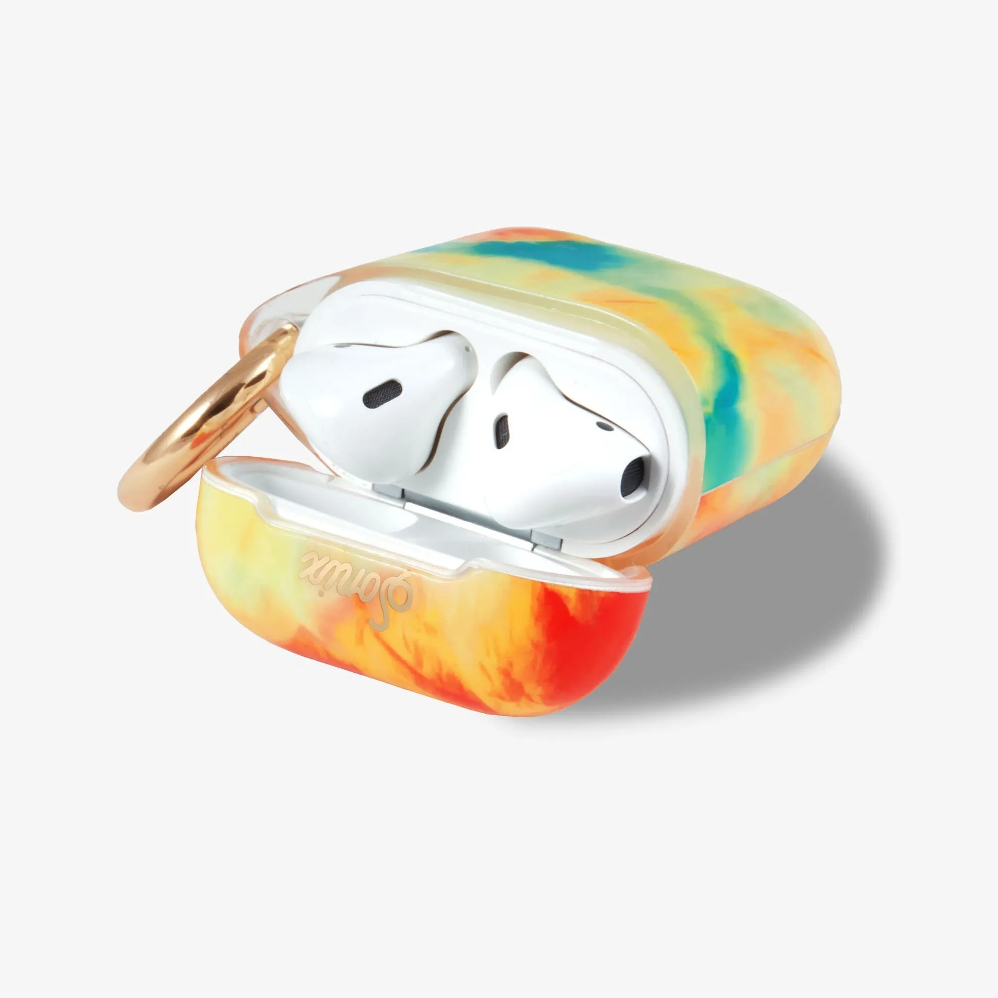 Orange Glow Airpods Case