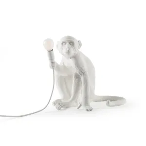 Seletti Monkey Light Sitting - White