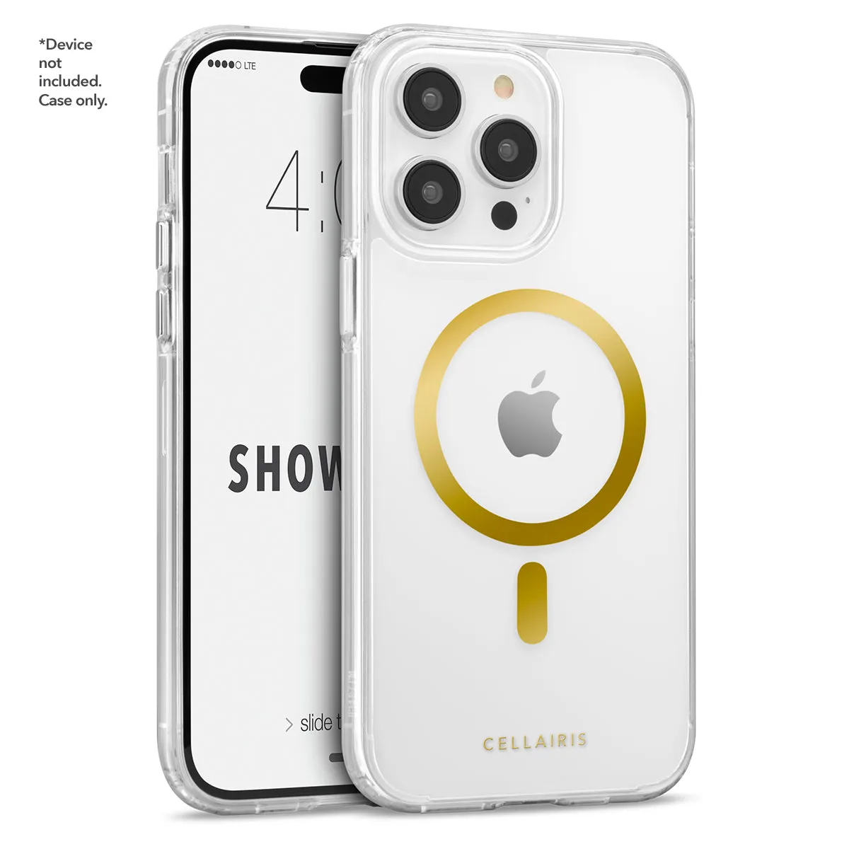 Showcase Halo - iPhone 15 Pro Gold w/ MagSafe Case